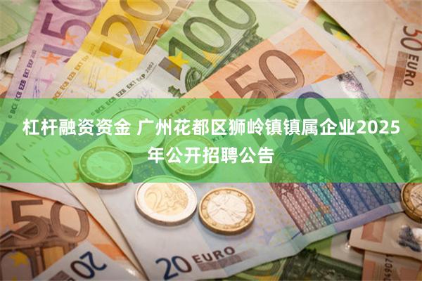 杠杆融资资金 广州花都区狮岭镇镇属企业2025年公开招聘公告