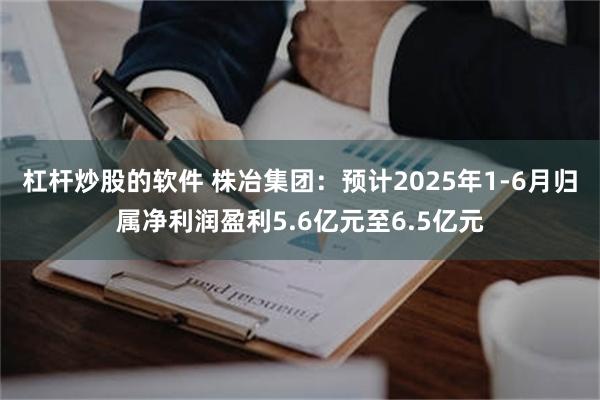 杠杆炒股的软件 株冶集团：预计2025年1-6月归属净利润盈利5.6亿元至6.5亿元