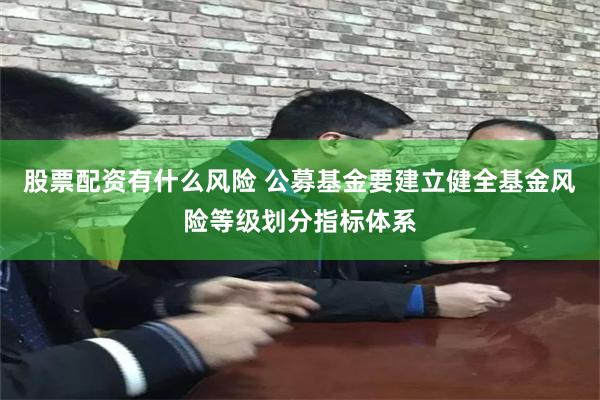 股票配资有什么风险 公募基金要建立健全基金风险等级划分指标体系