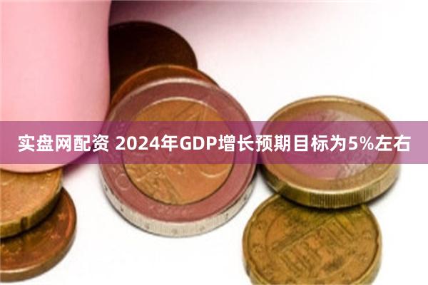 实盘网配资 2024年GDP增长预期目标为5%左右