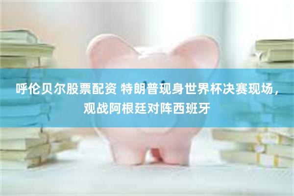 呼伦贝尔股票配资 特朗普现身世界杯决赛现场，观战阿根廷对阵西班牙