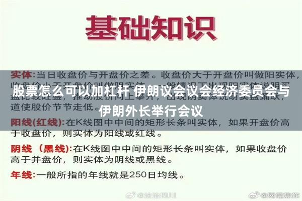 股票怎么可以加杠杆 伊朗议会议会经济委员会与伊朗外长举行会议