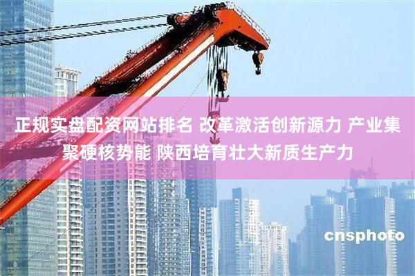 正规实盘配资网站排名 改革激活创新源力 产业集聚硬核势能 陕西培育壮大新质生产力