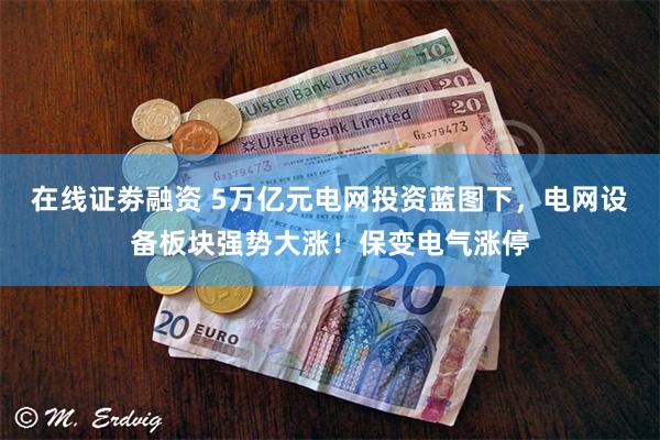 在线证劵融资 5万亿元电网投资蓝图下,电网设备板块强势大涨!保变电气涨停